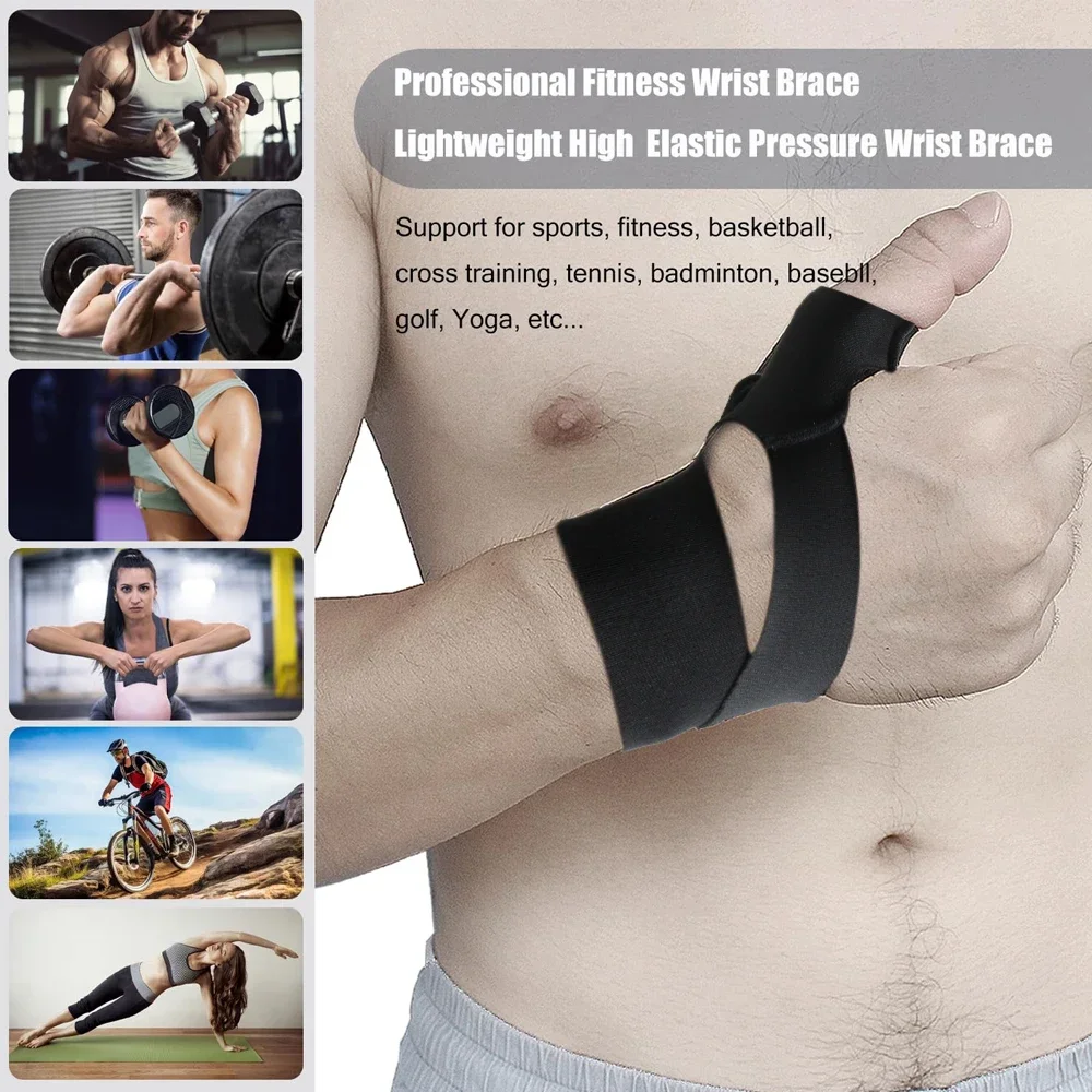 Wrist Support Brace 1Piece Wormwood with Thumb Loops For Both Hands