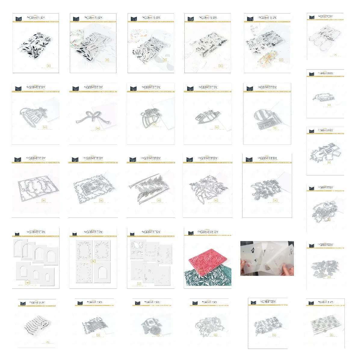 Ensemble de pochoirs de superposition de vacances de Noël, timbres et matrices de découpe en métal, artisanat de bricolage, carte de voeux exécutive, décoration de scrapbooking