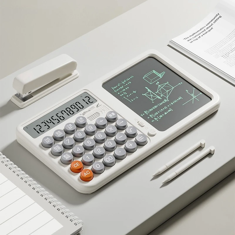 מחשבון צבעוני בסגנון אופנה עם מחשבון כפתור למשרד או לבית הספר עם מקלדת גמישה לתלמידי קולג' או משרד