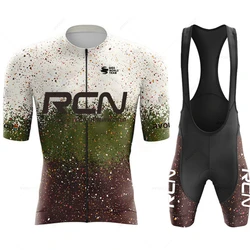 Cycling Apparel 2026 RCN New Arrival Men's Summer Short Sleeve Triathlon Team MTB Race Jersey - XXL (Jersey set  7)