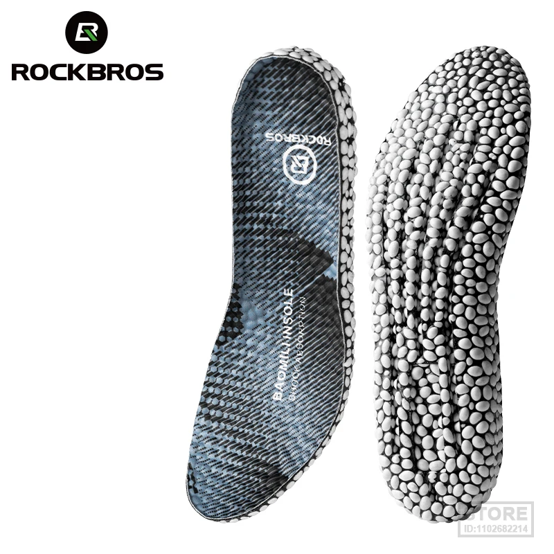 

ROCKBROS Hiking Running Unisex Insoles For Shoes PU Popped Rice Particle Foam Breathable Soft Protects Knees Templates Feet