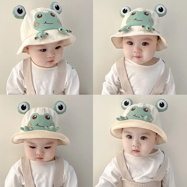 Fun in the Sun with the Funny Frog Baby Fisherman Hat