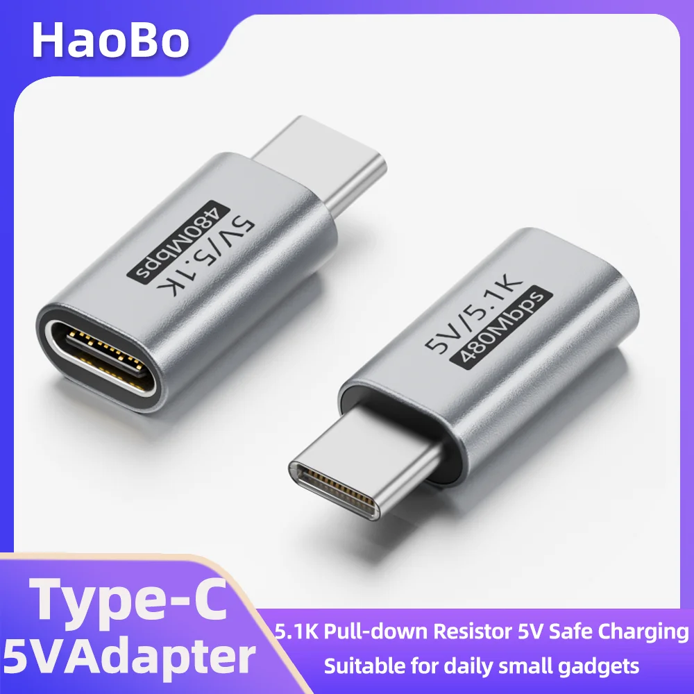 Premium USB-C Charging Adapter with Overvoltage Protection and Aluminum Alloy Type C Connector