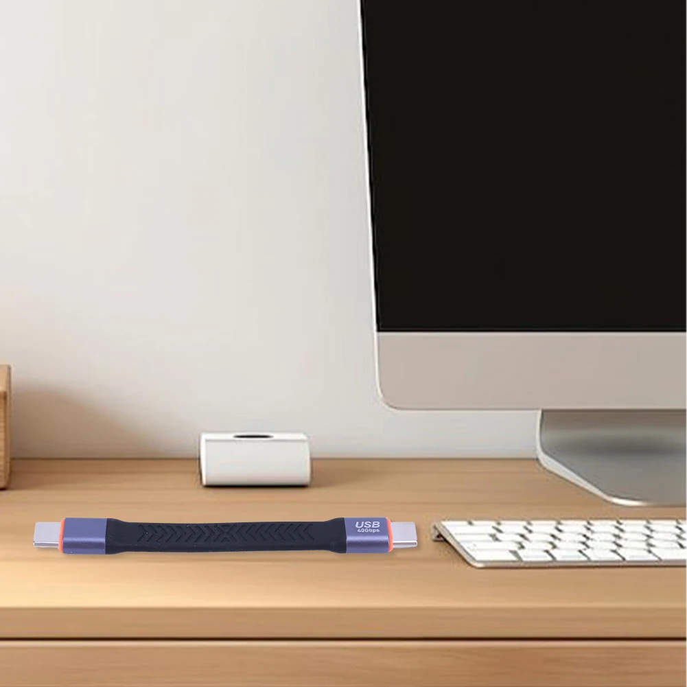 PD100W 타입 C to USB C 데이터 케이블 짧은 USB 코드 20V 5A USB3.2 고속 충전 와이어 8K 60Hz 고속 충전 SSD 카메라 폰용