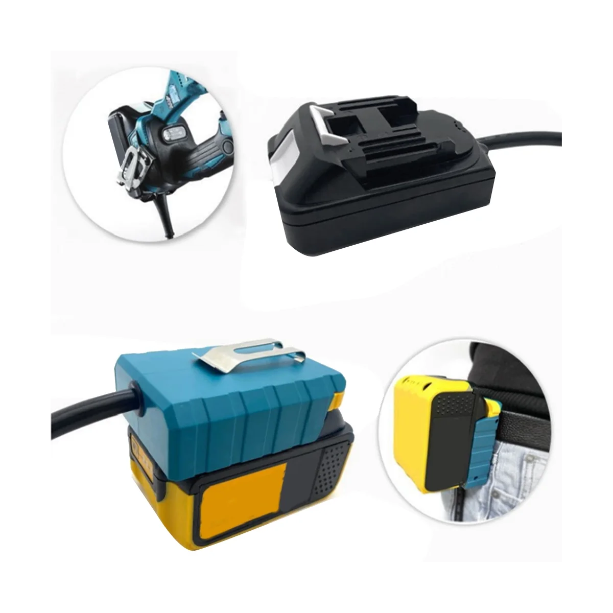 

Battery Extension Cord Tool Suitable for Makita Interface Lithium Batteries and Tools