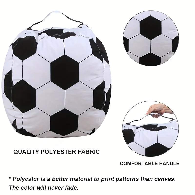 Soft, Durable, Large Storage Bag - Organizing Plush Toys And Clothes, Washable, Removable Cover With Zipper, bean Bag