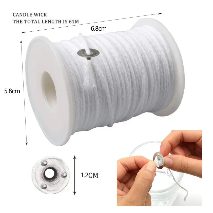 Aromatherapy Candle Tool Set DIY Handmade Stainless Steel Wax Pot Smokeless Wax Core Thread Cotton Core Holder Stirring candle making kit