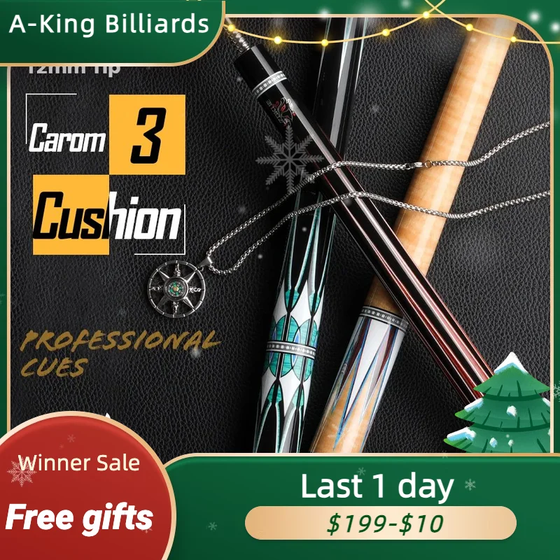 Zokue Carom Stick 3 Cushion Cue Professional Carom Billiard Cue Coreano Carom Cue Taper 12Mm Tip 142Cm Libre Cue Con Custodia