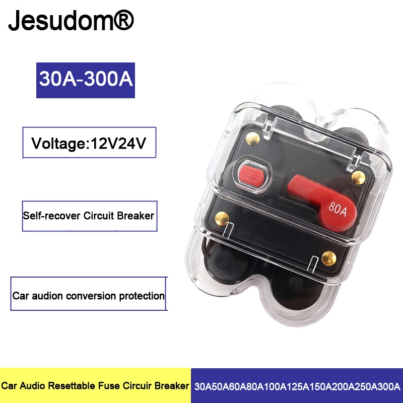 Interruptor De Circuito De 10A A 100A Con Reinicio De Fusible, 12V A