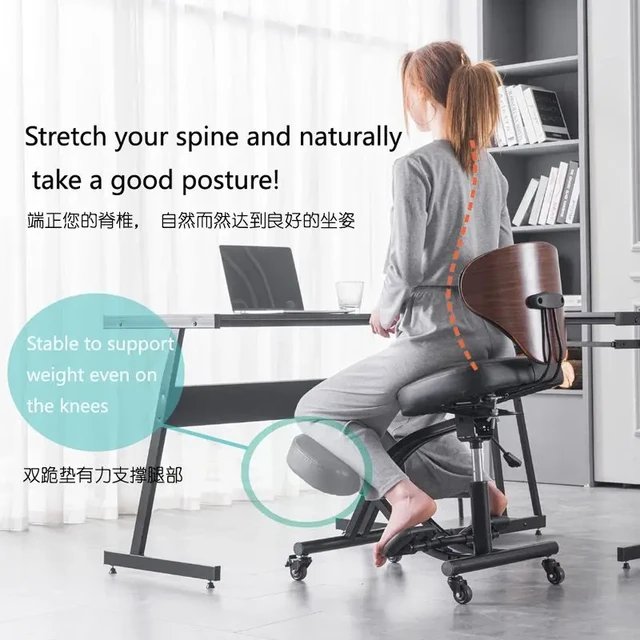 Ergonomics Adjustable Computer Chair Household Comfortable Office Chair  Backrest Chair Sit Posture Correction Kneel Chair Modern - Office Chairs -  AliExpress