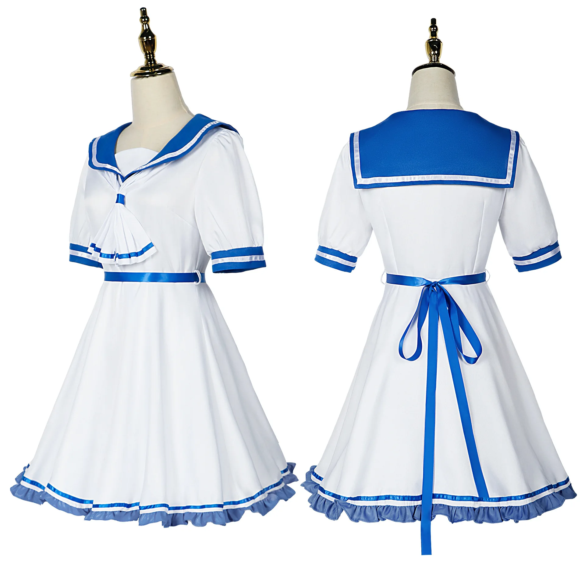 

Arima Kana белый матросский костюм OSHI NO KO Карнавальная форма Косплей Костюм Аниме Хэллоуин Женская одежда парик Полный комплект наряд