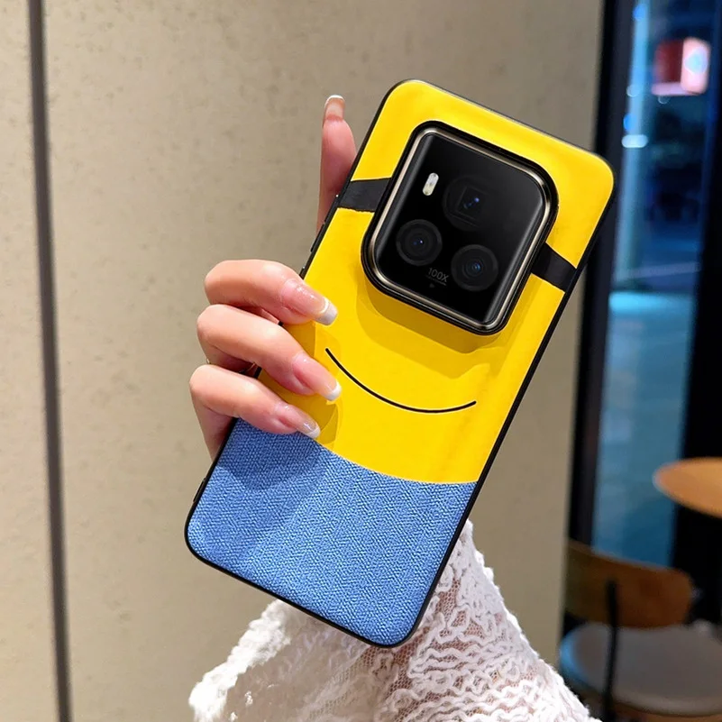 Minion-Themed Big-Eyed Phone Case with Camera Protection