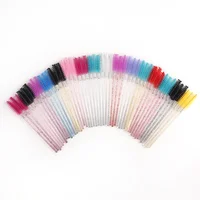 Wholesale 50pcs Disposable Eyelash Brushes Extension Crystal Eyebrow Brush Mascara Wand Eye Lashes Cosmetic Tool  Makeup Beauty 1