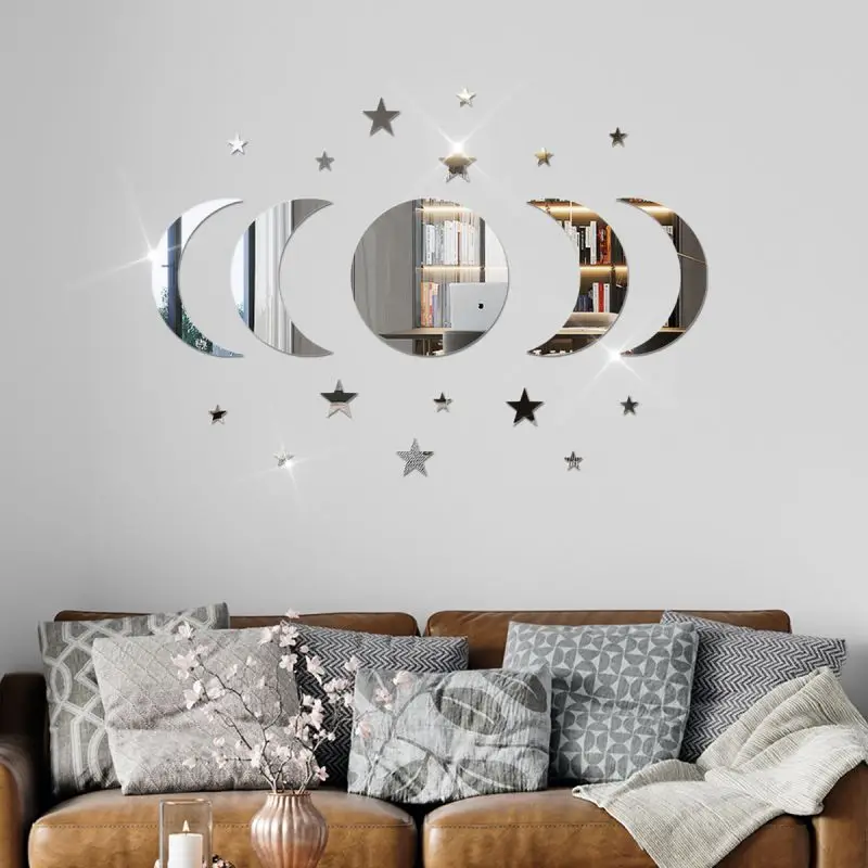 Acrylic Star & Moon Wall Stickers 1