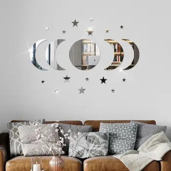 Acrylic Star & Moon Wall Stickers 1