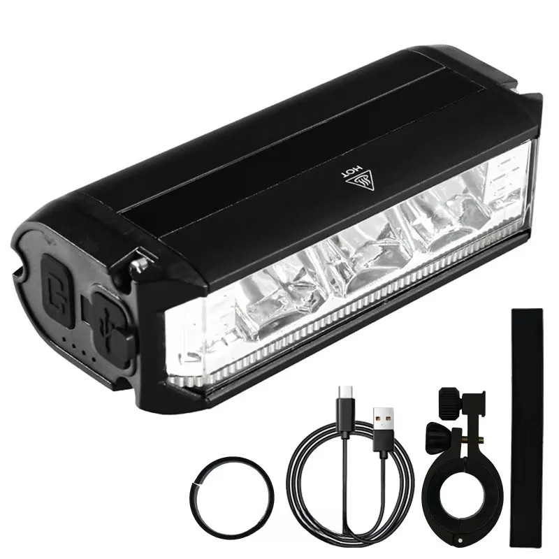 1800LM 3 Led MTB Luci per bicicletta 2000MAH Ricaricabile Luce per bici Torcia elettrica Accessori per bici da ciclismo all'aperto per scooter elettrico