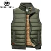 2024 Men Winter Sleeveless Casual Warm Stand Collar Vest Men Autumn Solid Color Outdoors Windproof Fashion Style Vest Male Coat 4
