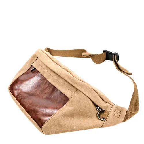 

Vintage Sports Bag Men's Canvas Chest Motorcycle Riding Tablet PC Popular Brand Messenger