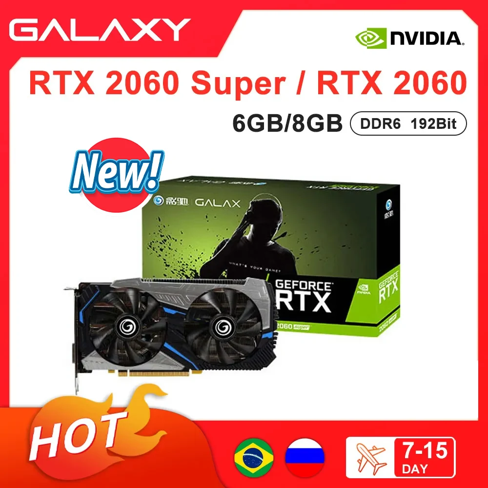 갤럭시 슈퍼 프로 그래픽 카드 RTX 2060 GDDR6 192 비트 12NM 비디오 GPU 데스크탑 CPU 6G 8G - G마켓 모바일