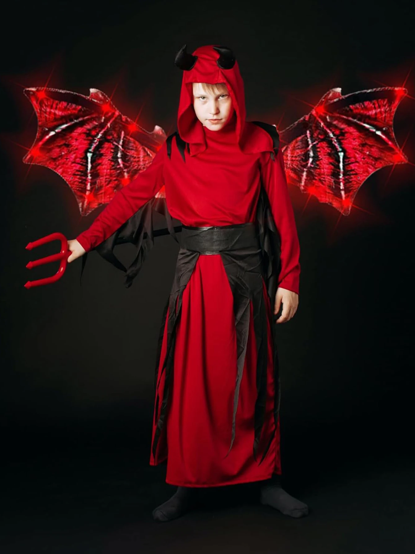 Children's electric dragon wings, Halloween flapping dragon wings, wings with LED lights, children's dress up toys