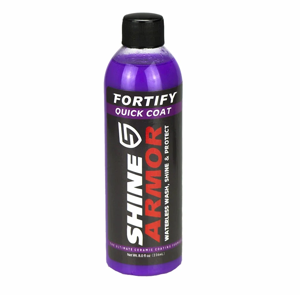 SHINE ARMOR Fortify Quick Coat Ceramic Coating Car Wax Polish Spray Waterless Car Wash Wax Hydrophobic Top Coat Polish