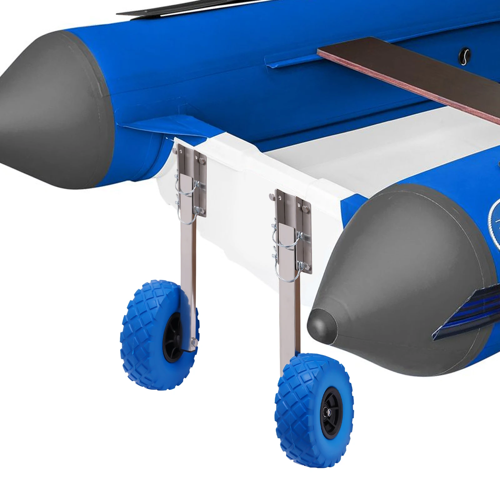 Inflatable Boat Simple Trailer High-Quality Rubber Tires Can Withstand a Weight Of 330.7 Pounds 5