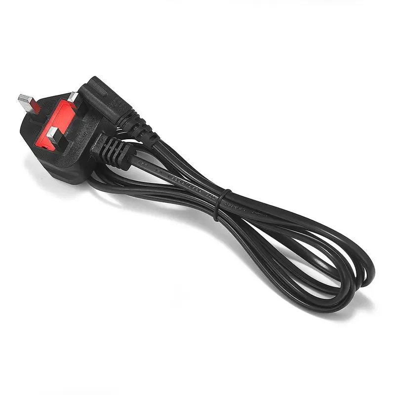 100pcs Uk Figure 8 Ac Power Extension Cord 1.5m 1.8m Kettle Iec C7 Power Cable For Battery