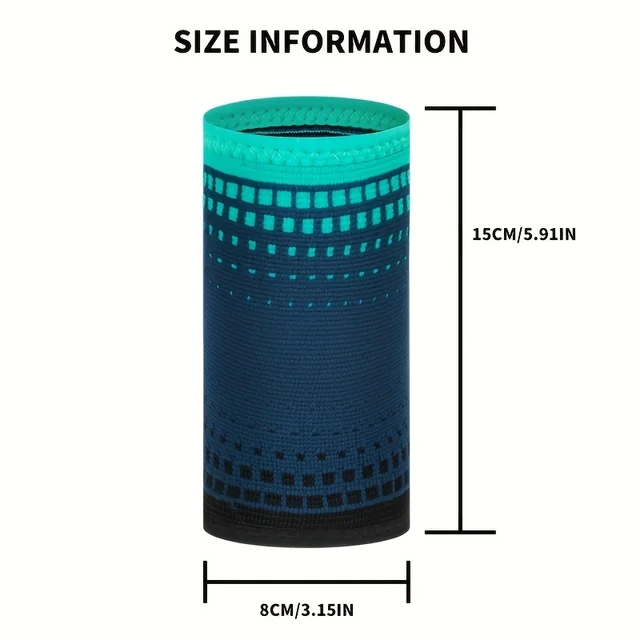 1pc Sports Wrist Guard: Knitted Compression Support for Men & Women's Basketball, Badminton, 6