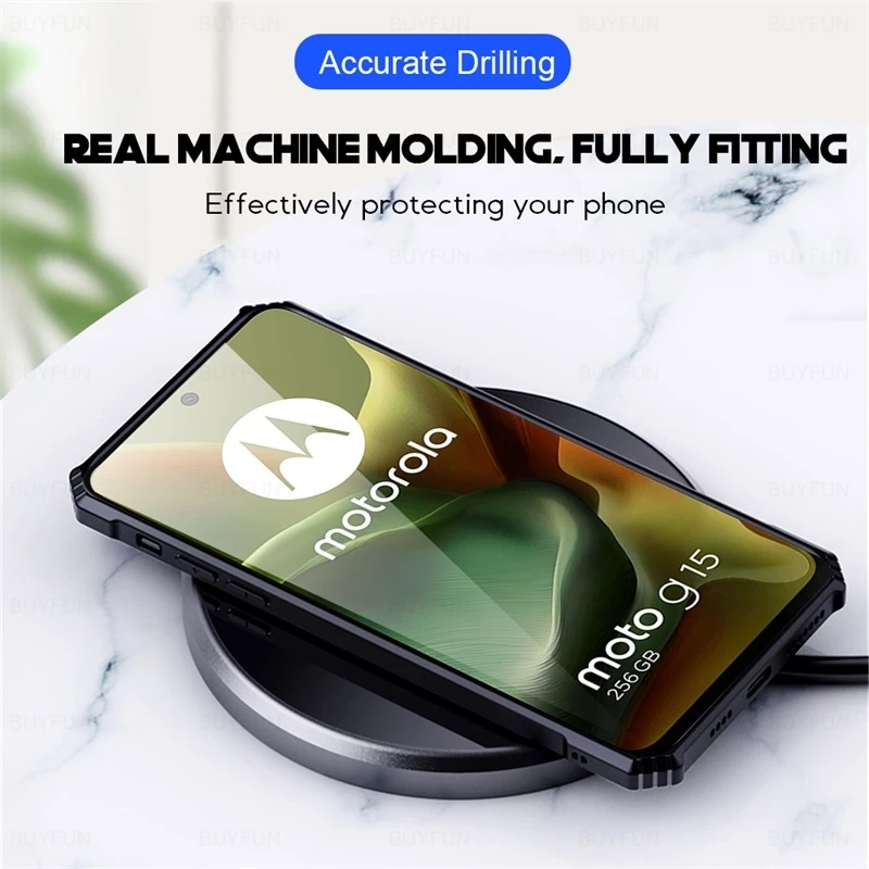 Clear Acrylic Shockproof Case with Magnetic Holder Ring and Enhanced Protection