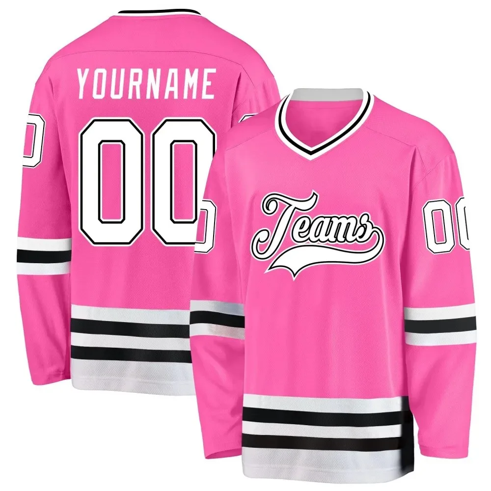 thumbnail image 1 of Camiseta de hockey sobre hielo personalizada, impresión personalizada de su nombre y número, camisetas de equipo, camisetas de entrenamiento de competición para hombres, mujeres y jóvenes, 1 of 4