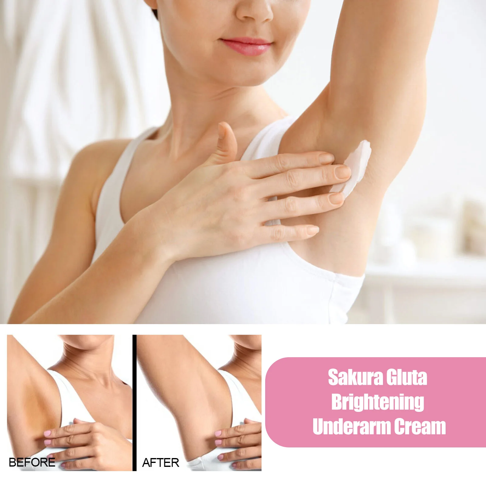 Sakura Whitening Cream Moisturizing Cream Brightening Dull Joints Elbows Armpits Body Moisturizing Remove Black Skin New 2024 3