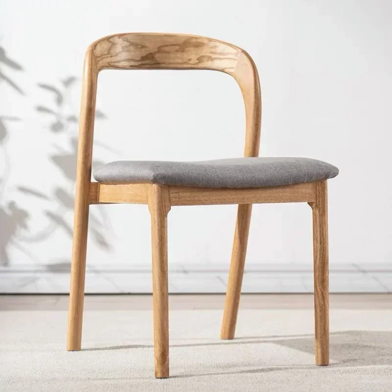 Nordic Solid Wood Dining Chairs Home Office Chair Simple Back Seat Vintage Luxury Kitchen Chairs Elegant Dining Seat