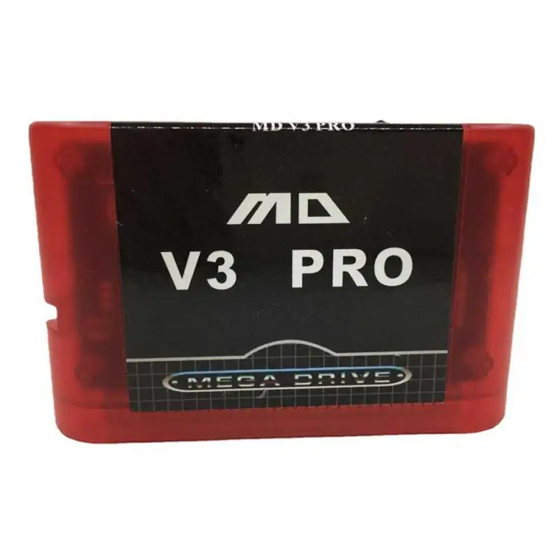 

Transparent blueEDMDS V3 Updated 1277 in 1 Game Cartridge for USA/ Japan /European SEGA GENESIS Mega Drive MegaDrive Console