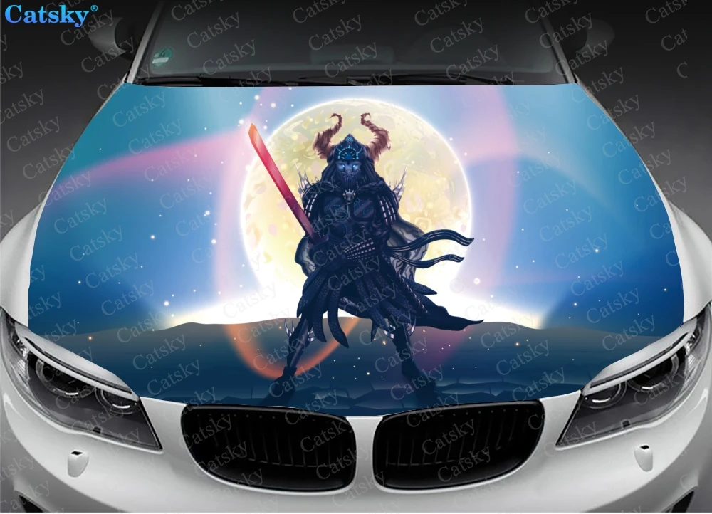 

Samurai, Japanese samurai,Samurai, Japanese samurai,Car hood wrap lion decal, bonnet vinyl sticker, full color graphic decalar