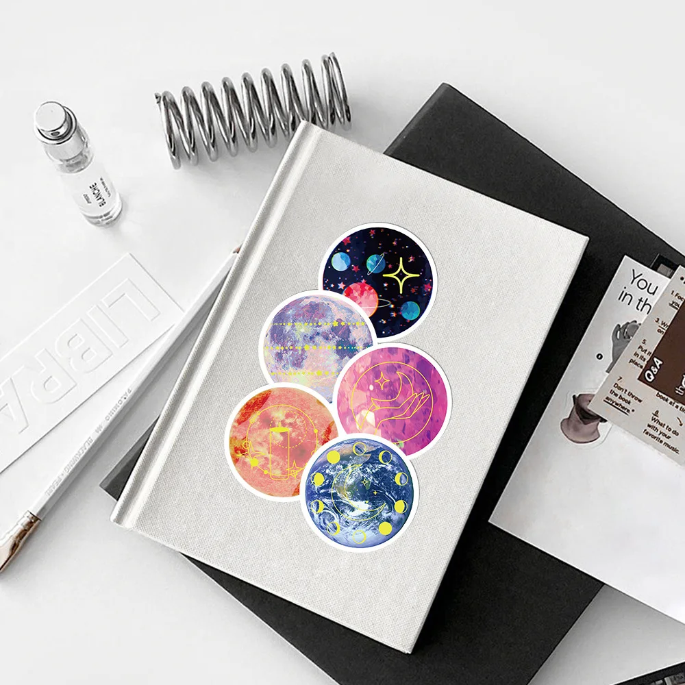 Galaxy Book Vinyl Sticker, Book Stickers, Aesthetic Stickers