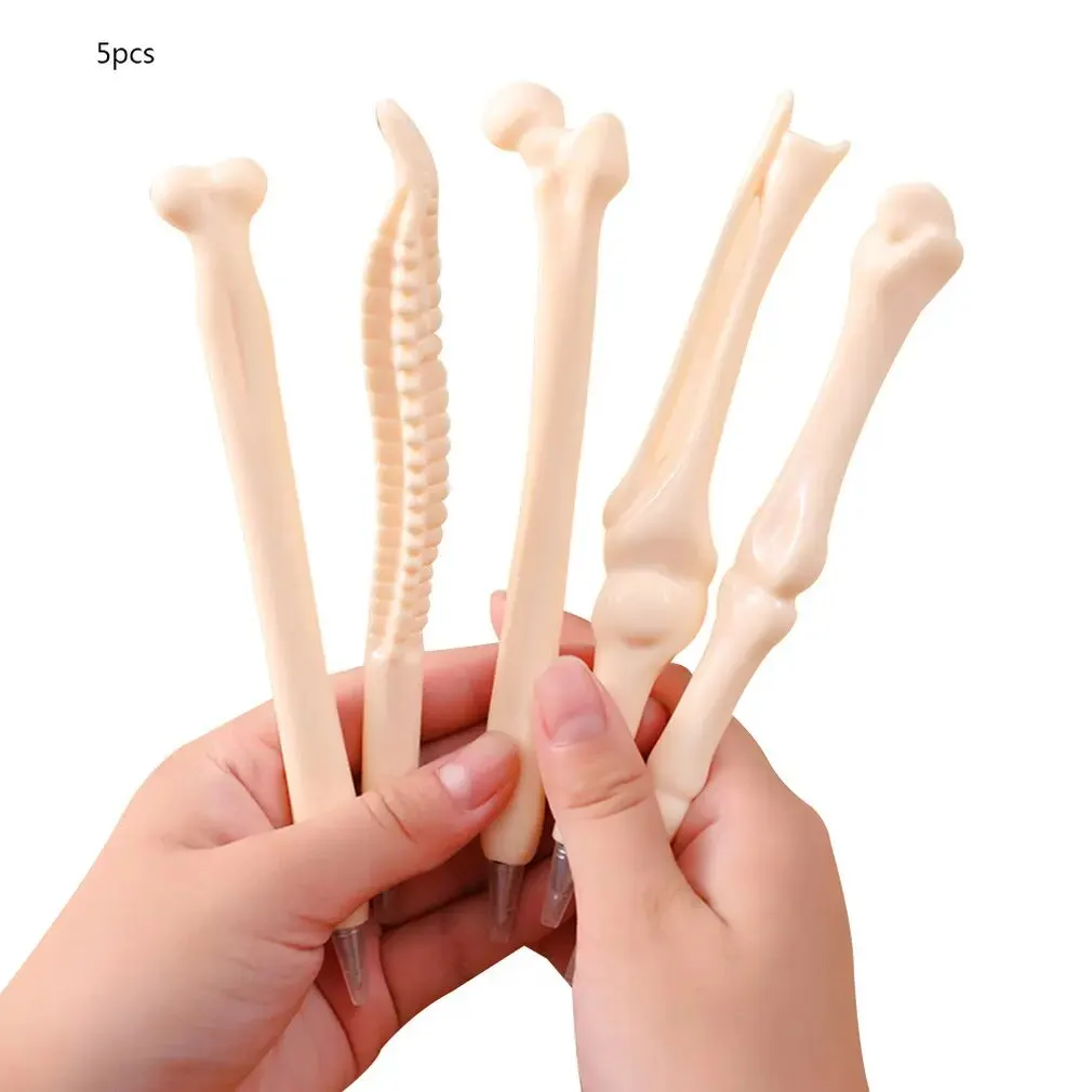 

5pcs/bag Newest Strange stationery Creative Ball point Pen Bone Shape Nurse Student Doctor Stationery Gift