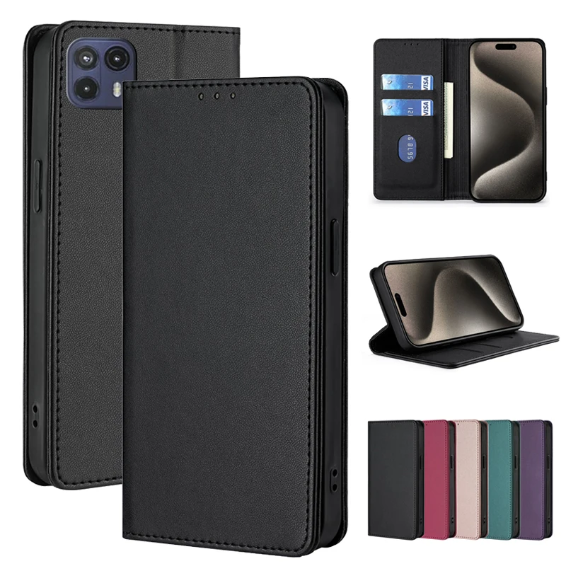 Leather Flip Wallet Case