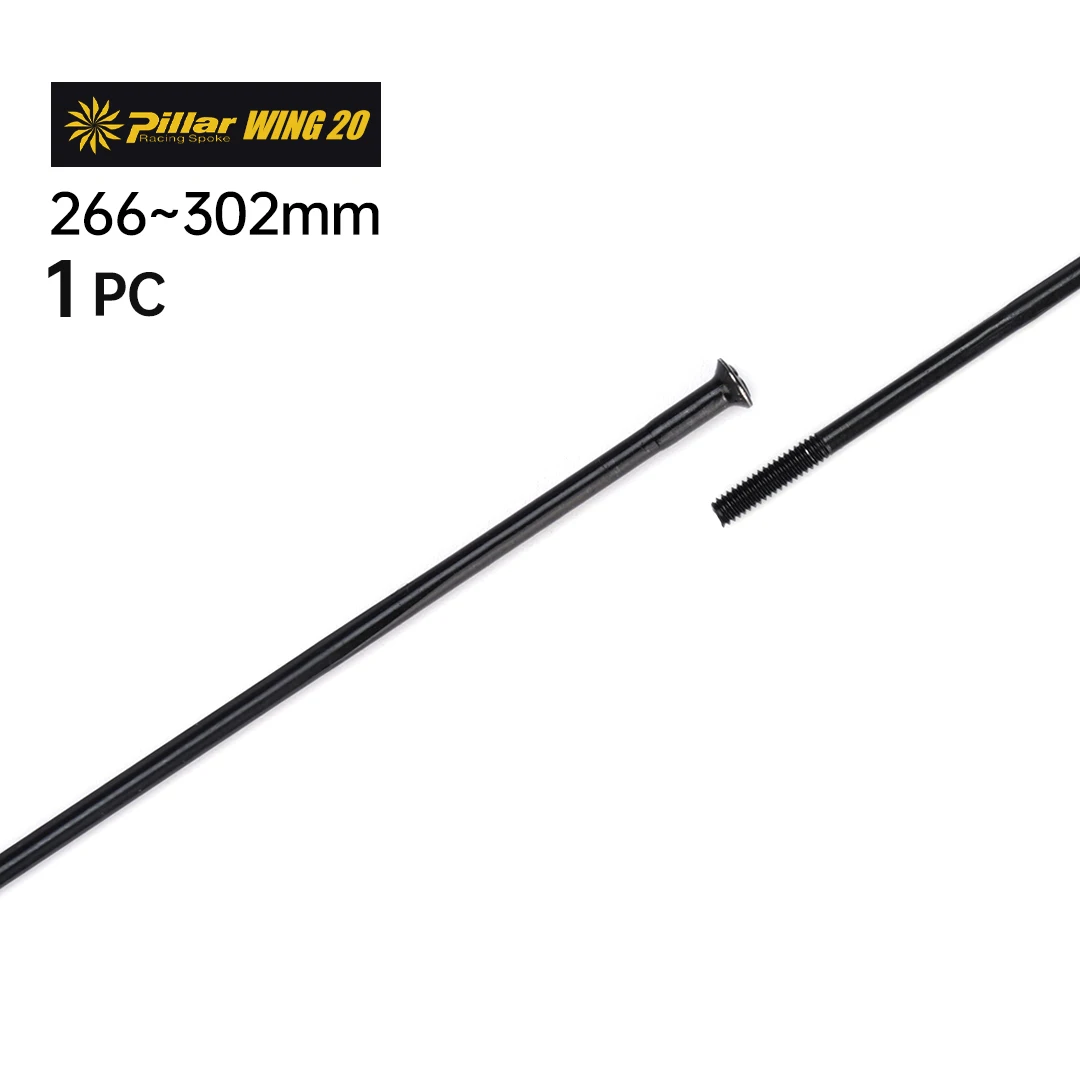 1Pcs Wing20 Spoke Straight Pull 266mm-306mm Without Spoke Nipple