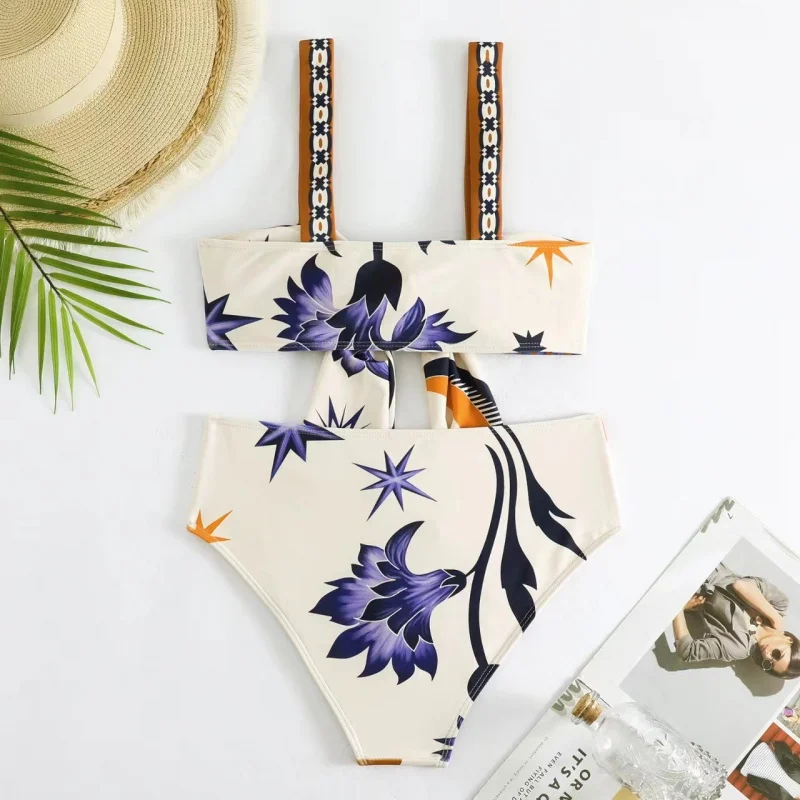 2024New Push up Bikini Sexy High WaistbikiniSplit Swimsuit Set Wholesale Chiffon Dress