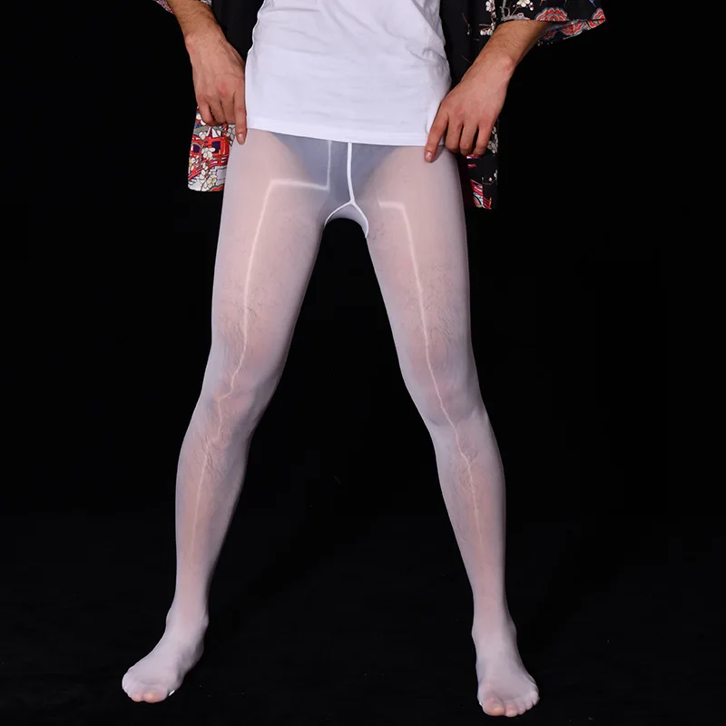 Fashion Stockings Men Elastic Tights Stockings Sexy Breathable Glossy Pantyhose Man Medias Mujer Sexy men stockings mens pantyhose men lingerie