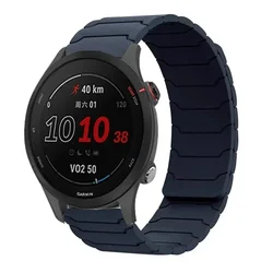 Magnetic Silicone Sport Wristband - 22mm Adjustable Bracelet Strap - Realme Watch 2 2 Pro (Midnight color)