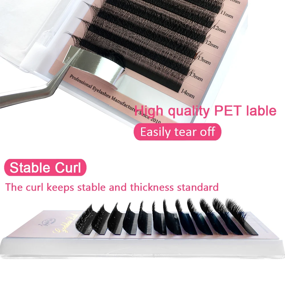 Eyelash Extensions Goddess 4D W Shape Lashes Super Soft Premade Volume Fans Natural Light Individual Lashes