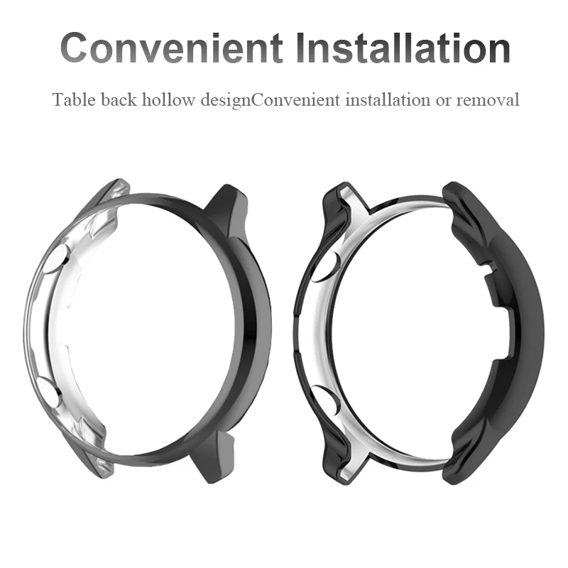 AISPORTS 2 Custodie Protettive Per Amazfit GTR 3 / GTR 3 Pro | In Silicone TPU Con Protezione Schermo | Antiurto, Copertura Completa
