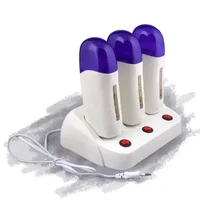 Depilatory Heater with Base Roll On Wax Heater Warmer Refillable Wax Cartridge Hair Removal Wax-melt Machine Skin Care Tool 1
