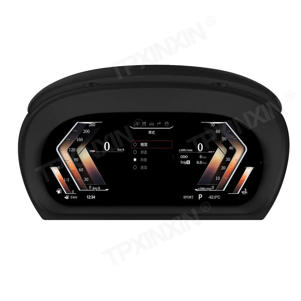 Car LCD Digital Cluster For BMW E90 E84 E87 Virtual Cockpit Speed Meter