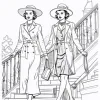 1 pc 26 Pages Retro Fashion Coloring Book Artistic & Creative Expression Perfect for Relaxation for Teens Adults Perfect Gift 4