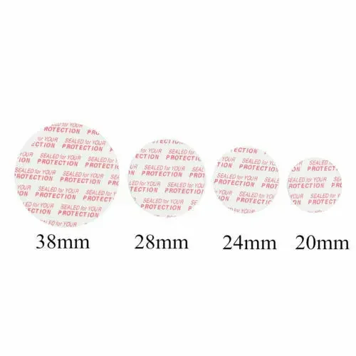 2000pcs 20/24/38/63mm Pressure Press Seal Cap Liners Foam Safety Tamper Seals for Jar Bottle Food Grade Materials