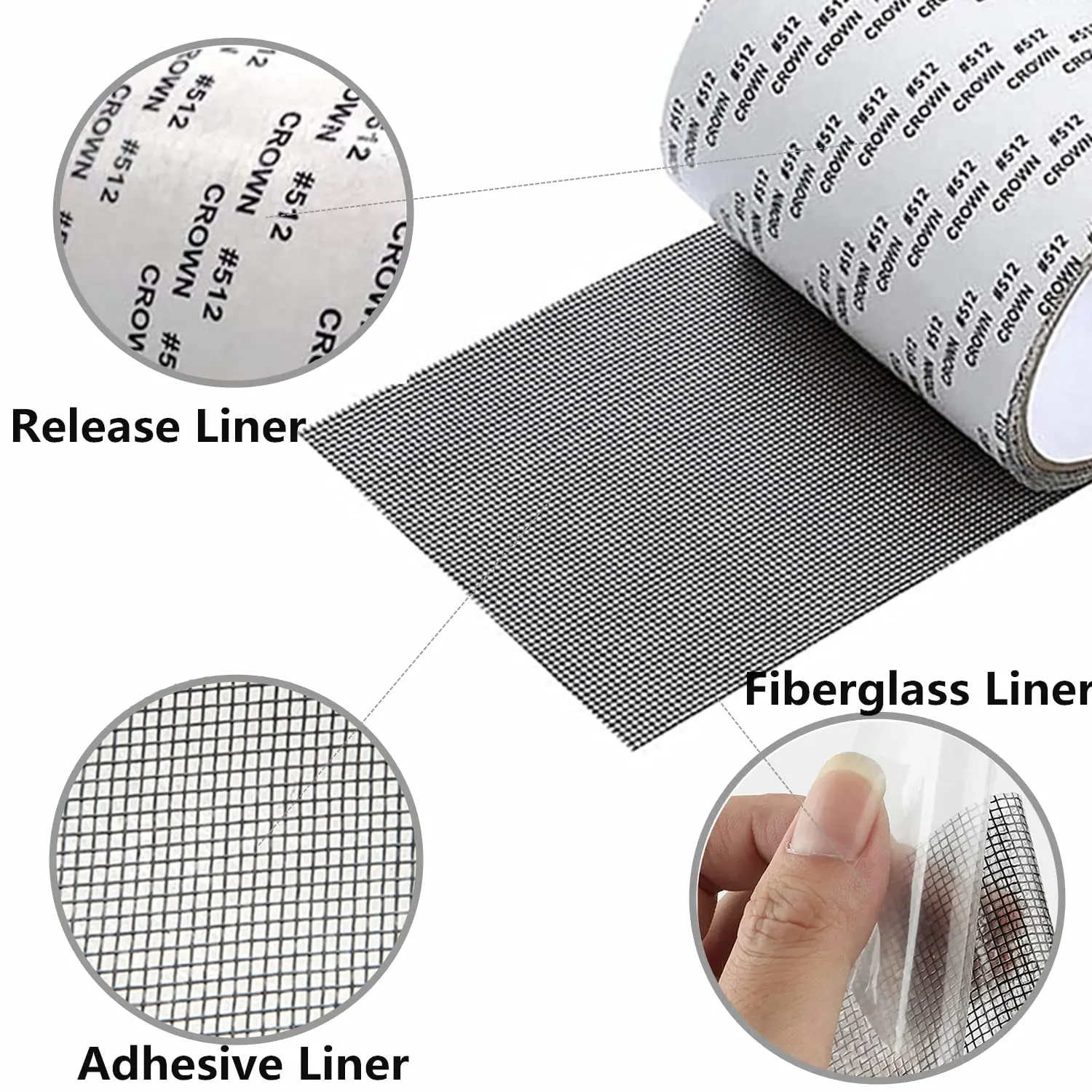 Window screen repair tape self-adhesive anti-mosquito
