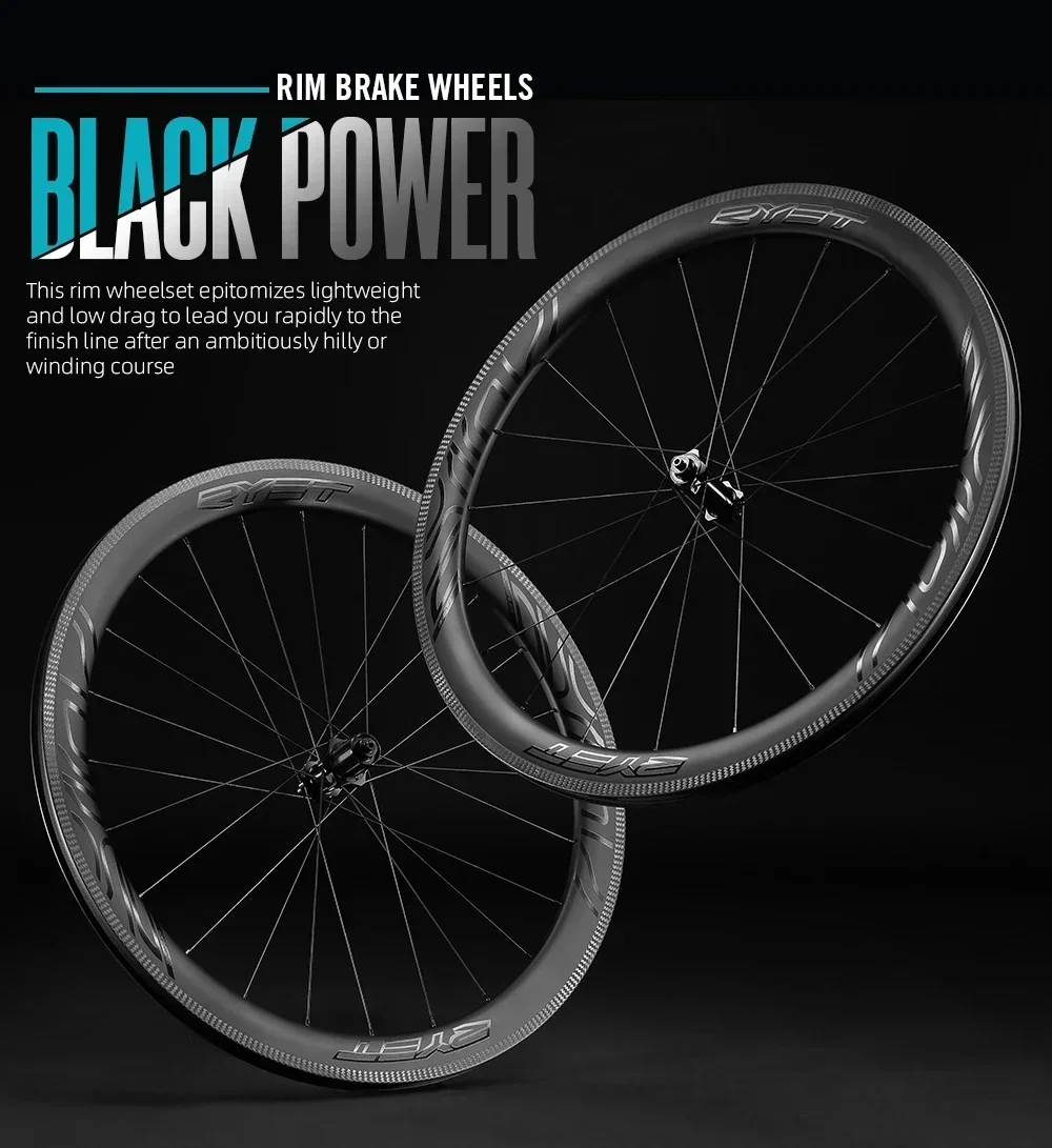 Ryet C50 700C Carbon Road Bike Wheelset Rim Brake Ceramic Bearing