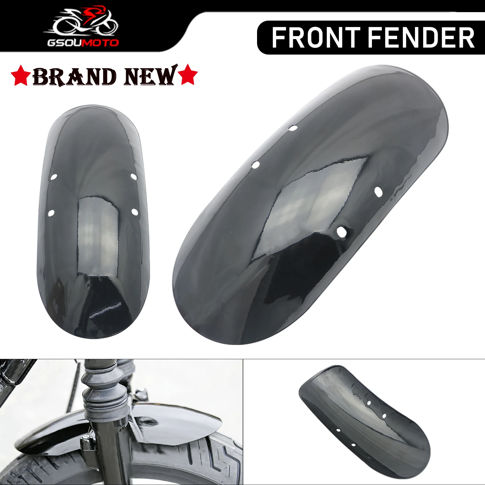 Motorcycle Mudguard Short Front Fender Wheel Fairing Splash Guard For